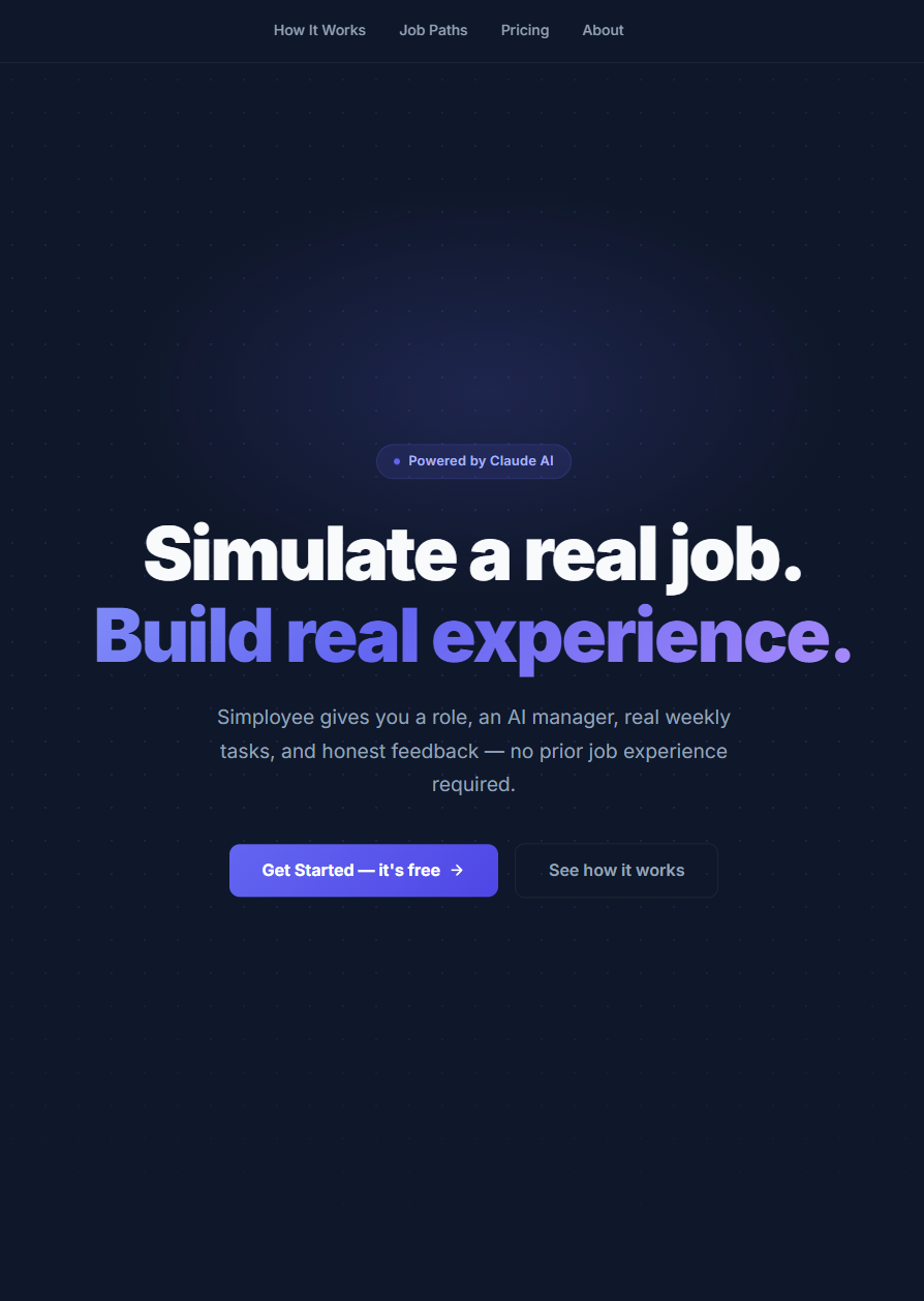 Simployee — Landing Page